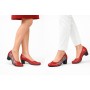 Pantofi dama eleganti din piele naturala Rosu Color MVSP26XR